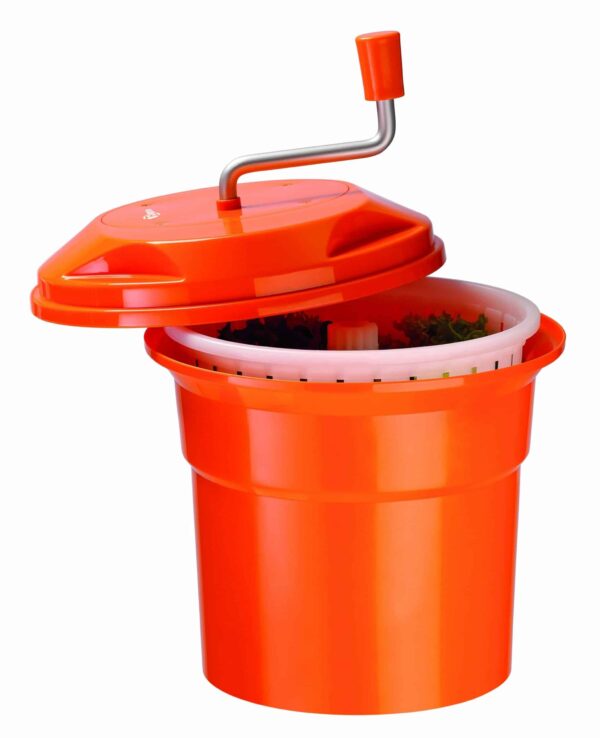 Bartscher Salat-Schleuder Gemüse-Schleuder 12 Liter Orange NEU – Bild 3