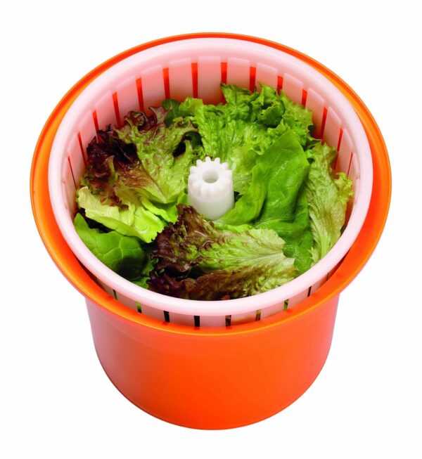 Bartscher Salat-Schleuder Gemüse-Schleuder 12 Liter Orange NEU – Bild 5