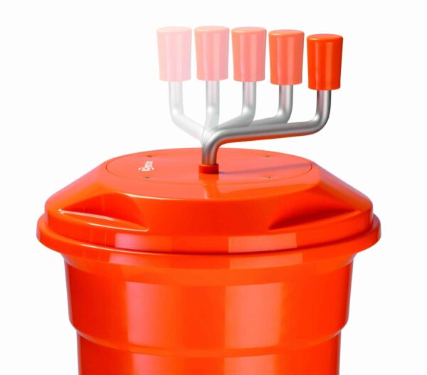 Bartscher Salat-Schleuder Gemüse-Schleuder 12 Liter Orange NEU – Bild 6