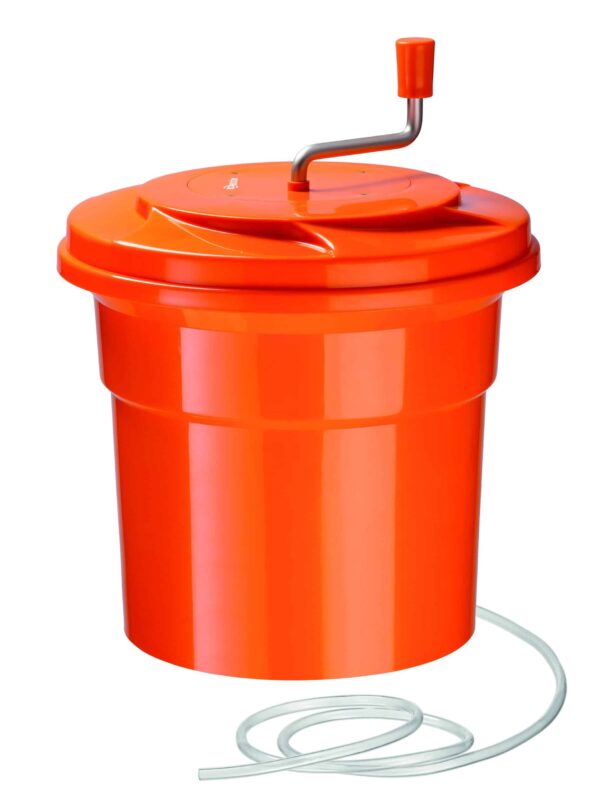 Bartscher Salat-Schleuder Gemüse-Schleuder 25 Liter Orange NEU – Bild 3