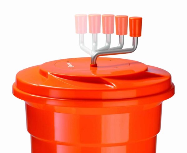 Bartscher Salat-Schleuder Gemüse-Schleuder 25 Liter Orange NEU – Bild 8