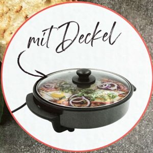 Schäfer Multi-Pfanne Party-Pfanne mit Glasdeckel Ø 42 cm x 9 cm Höhe 1500W NEU