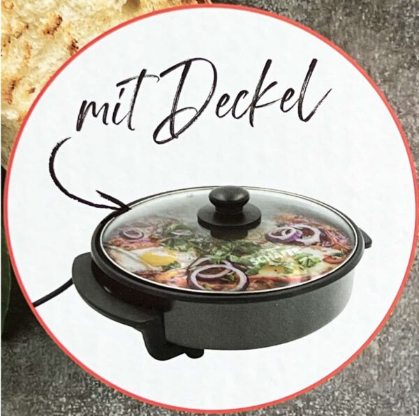 Schäfer Multi-Pfanne Party-Pfanne mit Glasdeckel Ø 41 cm x 9 cm Höhe 1500W NEU