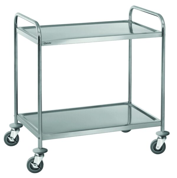 Bartscher Servierwagen Küchenwagen Küchen-Rollwagen Silber NEU – Bild 3