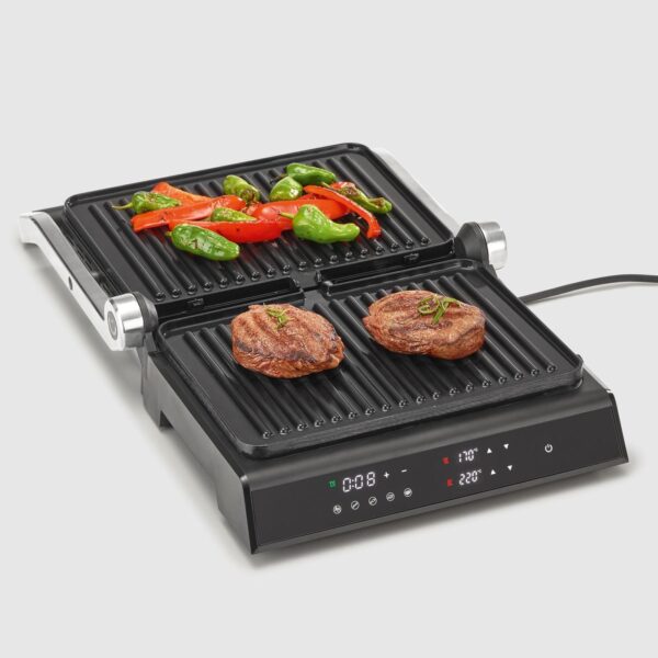 Severin Digital Kontakt-Grill SEVINI COMFORT KG 2399 Schwarz NEU – Bild 4