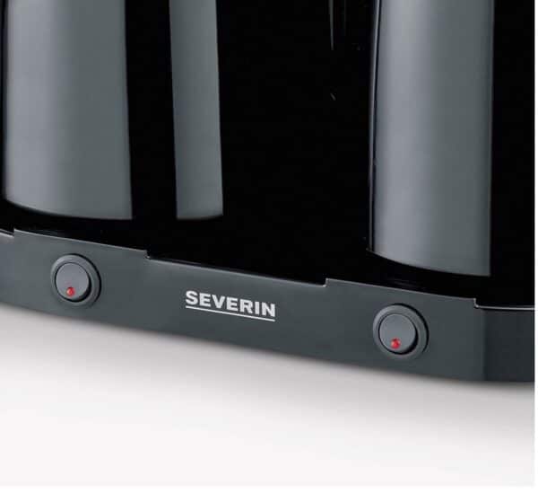 Severin Doppel-Filter-Kaffeemaschine DUO mit Thermokanne 2 Liter Schwarz NEU – Bild 3