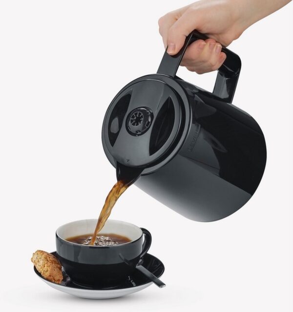 Severin Doppel-Filter-Kaffeemaschine DUO mit Thermokanne 2 Liter Schwarz NEU – Bild 4