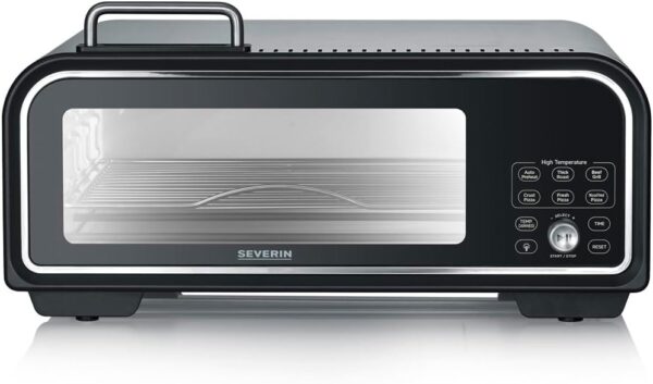 Severin Pizzaofen Backofen SERICO Digital 40 - 400°C 230V 230V Schwarz NEU – Bild 3