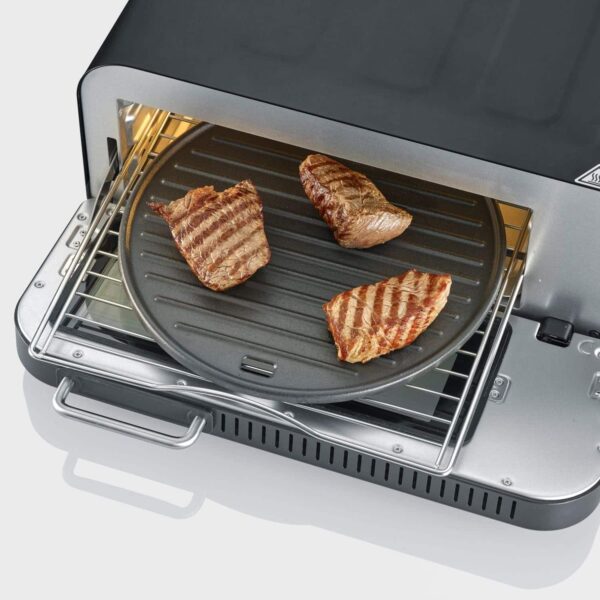 Severin Pizzaofen Backofen SERICO Digital 40 - 400°C 230V 230V Schwarz NEU – Bild 6