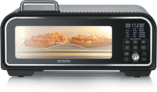 Severin Pizzaofen Backofen SERICO Digital 40 - 400°C 230V 230V Schwarz NEU