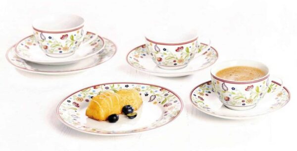 Ritzenhoff Porzellan Kaffeeservice Kombiservice Serie Doppio Shanti 18-tlg NEU – Bild 2