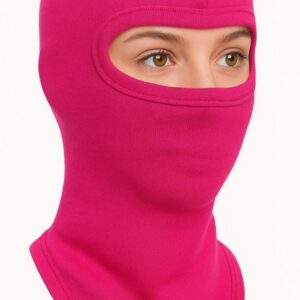 Ski Maske Sturmhaube Sturmmaske Premium 100% Baumwolle Rosa Pink NEU