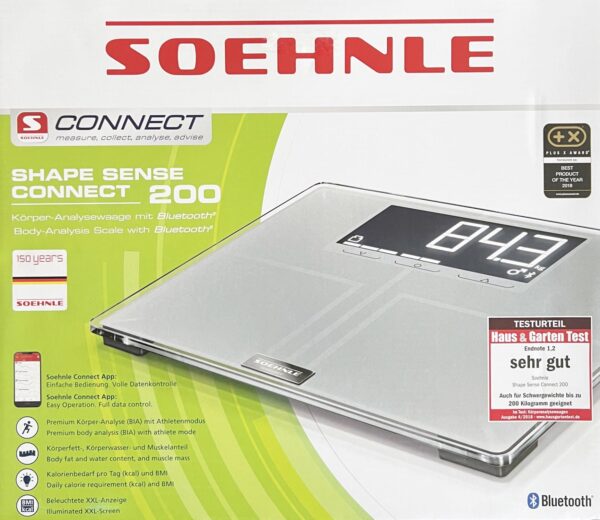 Soehnle Bluetooth-Digital-Waage XXL-Waage Connect 200 bis 200 Kg NEU – Bild 3