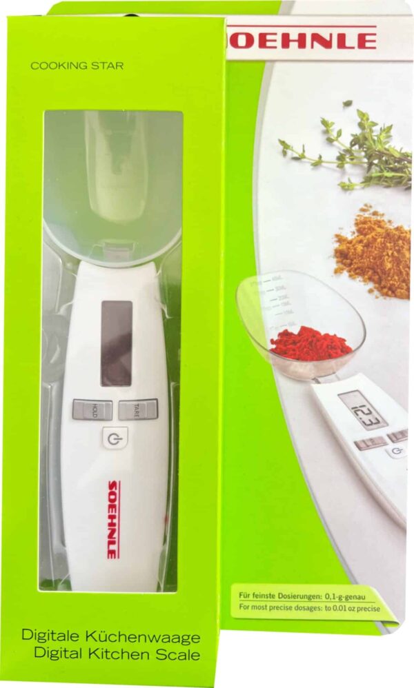 Soehnle Digital-Hand-Küchen-Waage Cooking Star 0,1 bis 500g Weiss NEU – Bild 2