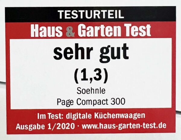 Soehnle Digital-Küchen-Waage Compact 300 Marble bis 5-Kg Weiss Mamor NEU – Bild 4