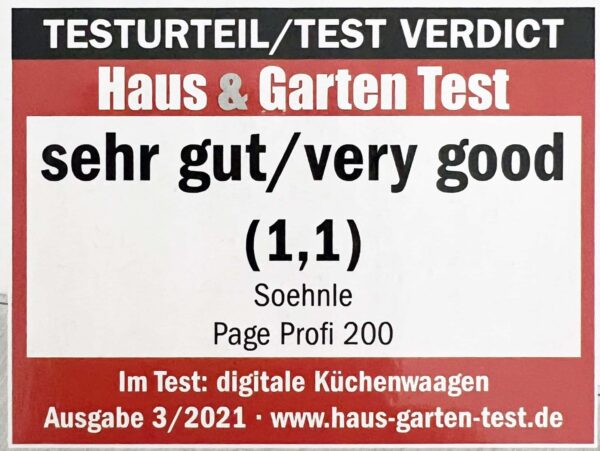 Soehnle Digital-Küchen-Waage Page Profi 200 bis 15-Kg Edelstahl Silber NEU – Bild 3