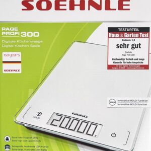 Soehnle Digital-Küchen-Waage Page Profi 300 bis 20-Kg Weiss NEU