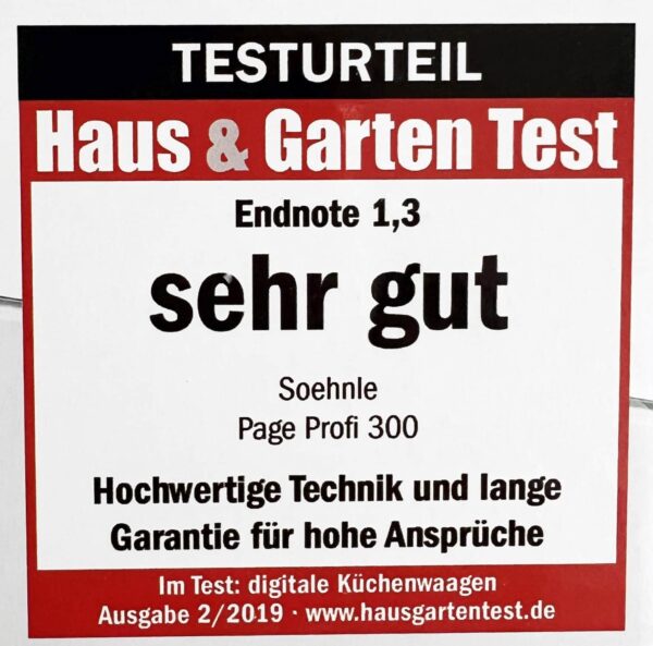 Soehnle Digital-Küchen-Waage Page Profi 300 bis 20-Kg Weiss NEU – Bild 3