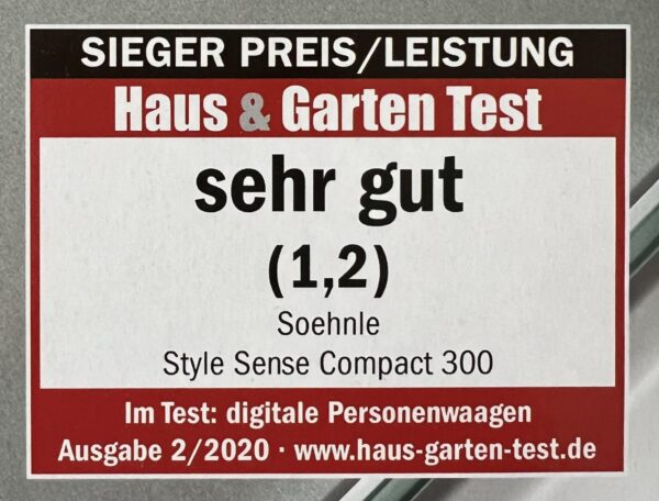 Soehnle Digital-Personen-Waage Compact 300 bis 180 Kg Grau NEU – Bild 3