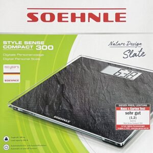 Soehnle Digital-Personen-Waage Compact 300 bis 180 Kg Schwarz NEU