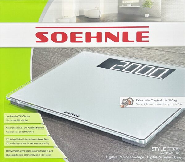 Soehnle Digital-Personen-Waage XXL-Waage Comfort 600 bis 200 Kg NEU