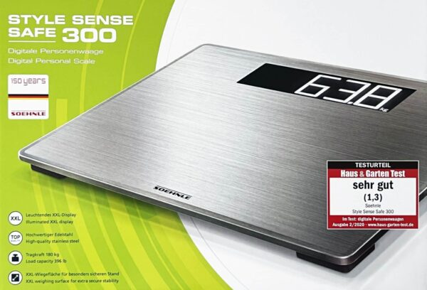 Soehnle Digital-Personen-Waage XXL-Waage Safe 300 bis 180 Kg NEU – Bild 2