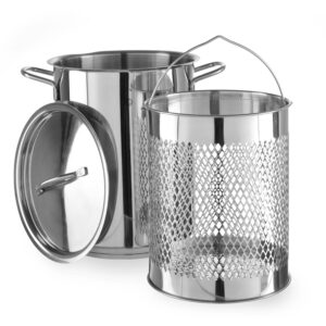 Hendi Nudeltopf Spargeltopf Spagetti-Topf Set aus Edelstahl Ø 16 cm 5,5 Liter