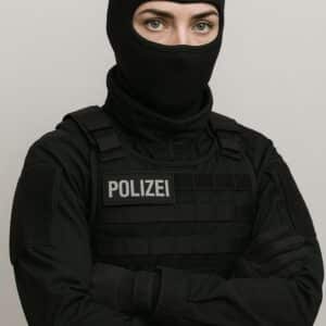 Sturmhaube Maske UN NATO BW SEK KSK GSG9 SWAT Polizei Schwarz extra leicht NEU