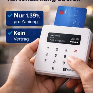 SumUp Air Kartenterminal Kartenleser Kartenlesegerät NFC Chip PIN Weiss NEU