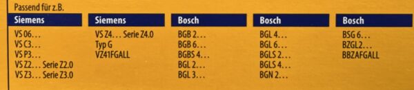 8x Swirl Staubsaugerbeutel S67 für Siemens Bosch + 2 Filter NEU – Bild 3