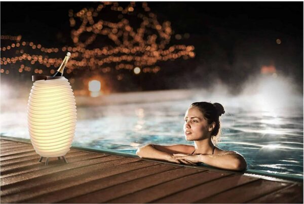 Synergy LED-Lampe Getränkekühler Weinkühler Dimmbar Bluetooth Sound-System XL 65 – Bild 9