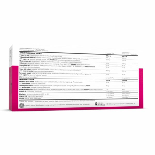 120x Olimp T-100 Testo-Booster Kapseln Ashwagandha D-Asparsäure Tribulus Maca – Bild 2