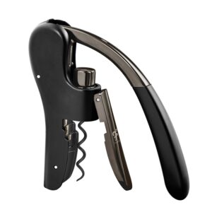 Fuchs Hebel-Korkenzieher Weinöffner Flaschenöffner Schwarz Black Edition NEU