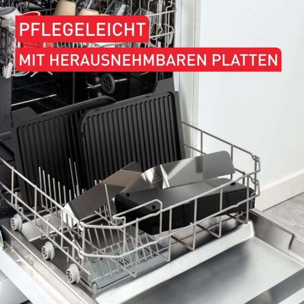 Tefal Elektro-Grill BBQ-Grill Tischgrill 2x Grillplatten 2400 W Schwarz NEU – Bild 7