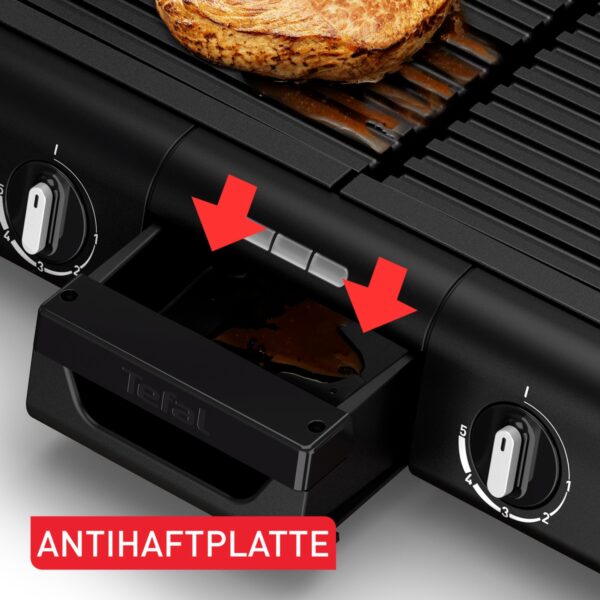 Tefal Elektro-Grill BBQ-Grill Tischgrill 2x Grillplatten 2400 W Schwarz NEU – Bild 8