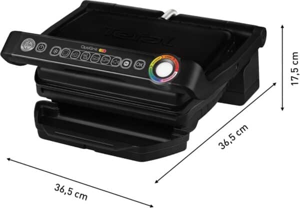 Tefal Kontaktgrill Elektrogrill Tischgrill OptiGrill 6 Programme Schwarz NEU – Bild 2