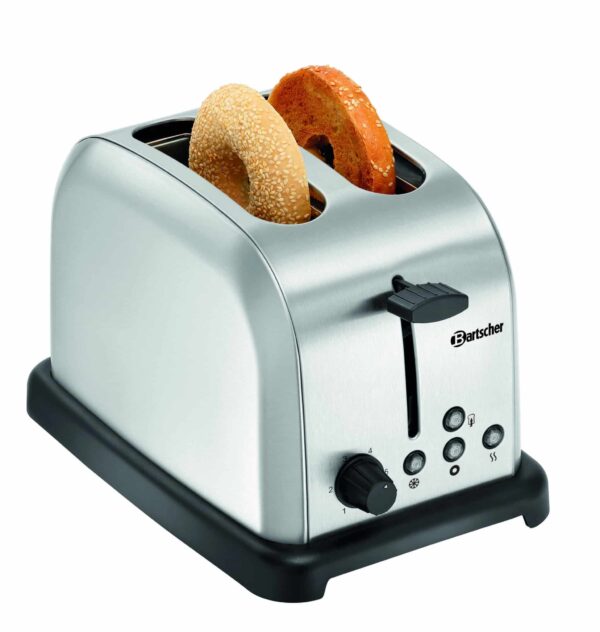 Bartscher Toaster 2 Schlitz aus Edelstahl Silber NEU – Bild 3