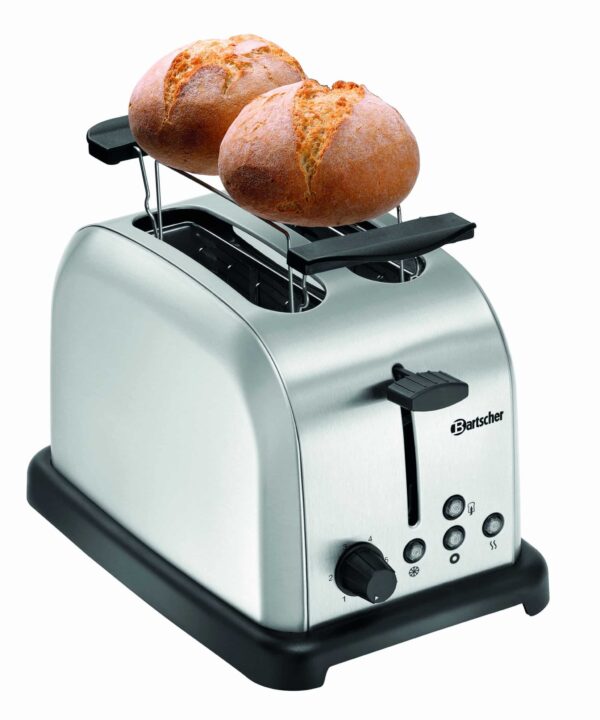 Bartscher Toaster 2 Schlitz aus Edelstahl Silber NEU – Bild 4