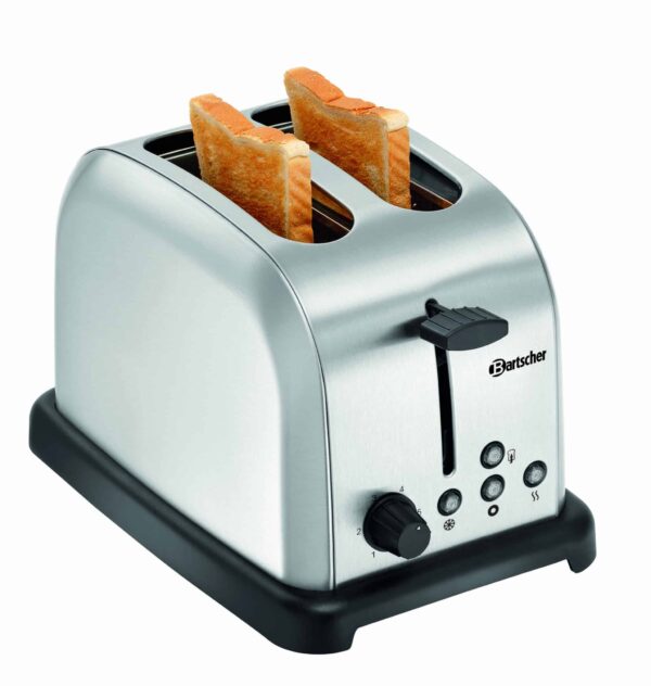 Bartscher Toaster 2 Schlitz aus Edelstahl Silber NEU