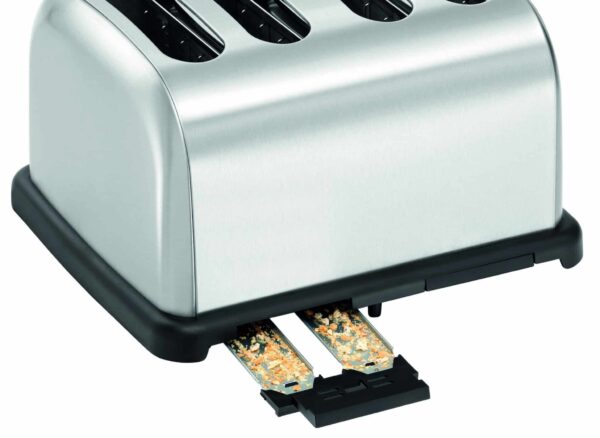 Bartscher Toaster 4 Scheiben-Schlitz aus Edelstahl Silber NEU – Bild 8
