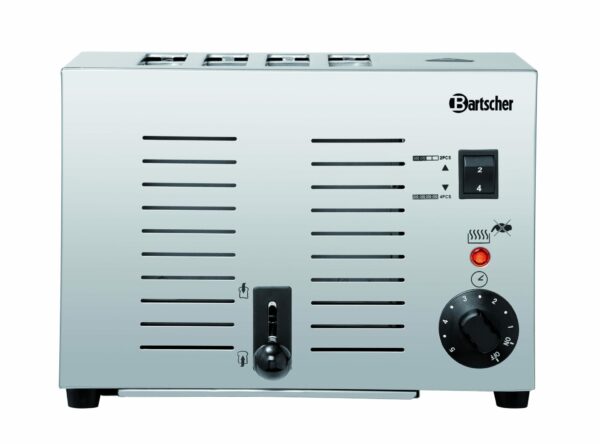 Bartscher Edelstahl Toaster für 4 Scheiben Silber NEU – Bild 5