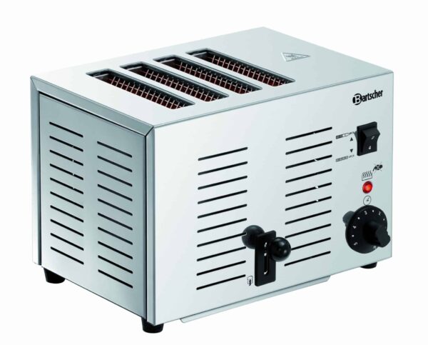 Bartscher Edelstahl Toaster für 4 Scheiben Silber NEU – Bild 7
