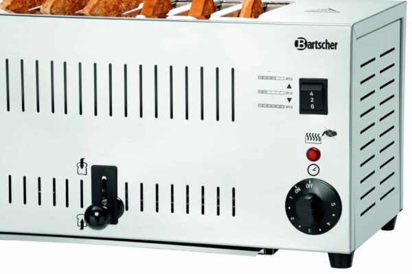 Bartscher Toaster Sandwich-Toast 6 Schlitze aus Edelstahl 2500W NEU – Bild 5