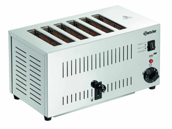 Bartscher Toaster Sandwich-Toast 6 Schlitze aus Edelstahl 2500W NEU – Bild 7