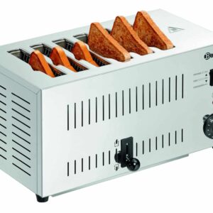 Bartscher Toaster Sandwich-Toast 6 Schlitze aus Edelstahl 2500W NEU