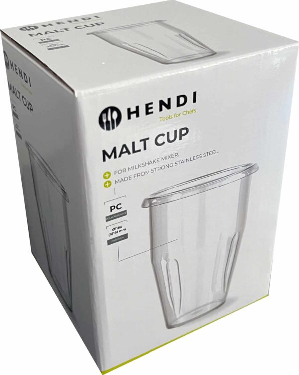 Hendi Mix-Becher Ersatzbecher Barmixer Milchshaker aus Kunststoff 600 ml – Bild 2