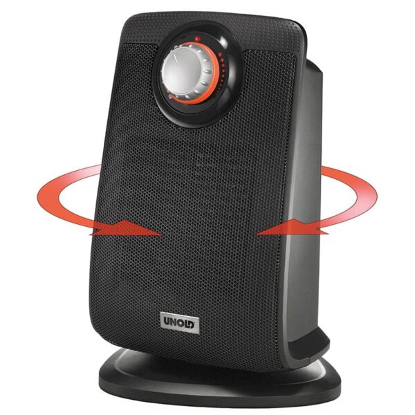 Unold Keramik Bad-Heizlüfter für das Badzimmer 1200-2000 Watt Schwarz NEU – Bild 2