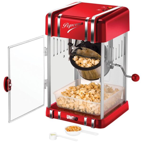 Unold Popcorn-Maschine Popcorn-Maker Cinema Retro-Design Rot NEU – Bild 3