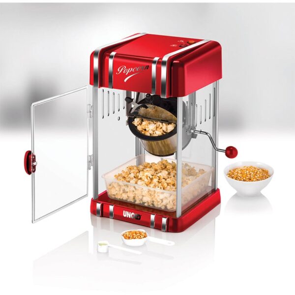Unold Popcorn-Maschine Popcorn-Maker Cinema Retro-Design Rot NEU – Bild 4