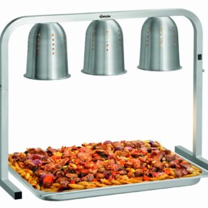 Bartscher Infrarotlampe Wärmebrücke Wärmelampe für 2/1 GN inkl. E27 Birne-n